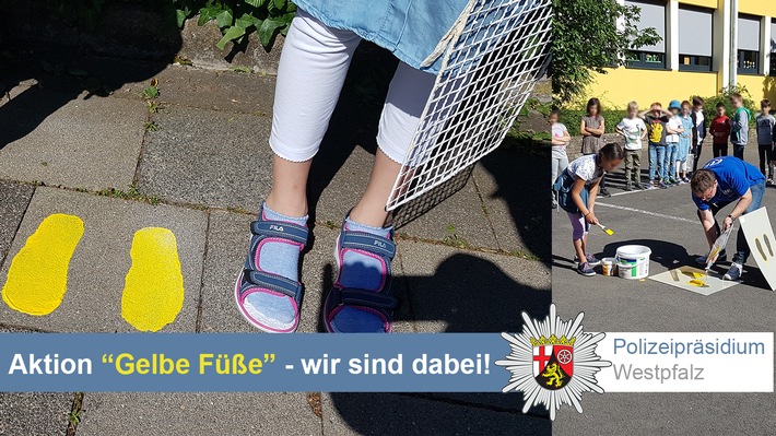 POL-PPWP: Aktion Gelbe Füße - Polizeipräsidium Westpfalz für den sicheren Schulweg