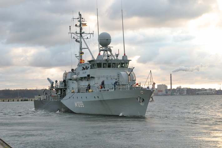 Minenjagdboot "Herten" zurück aus Arabischem Meer (mit Bild)