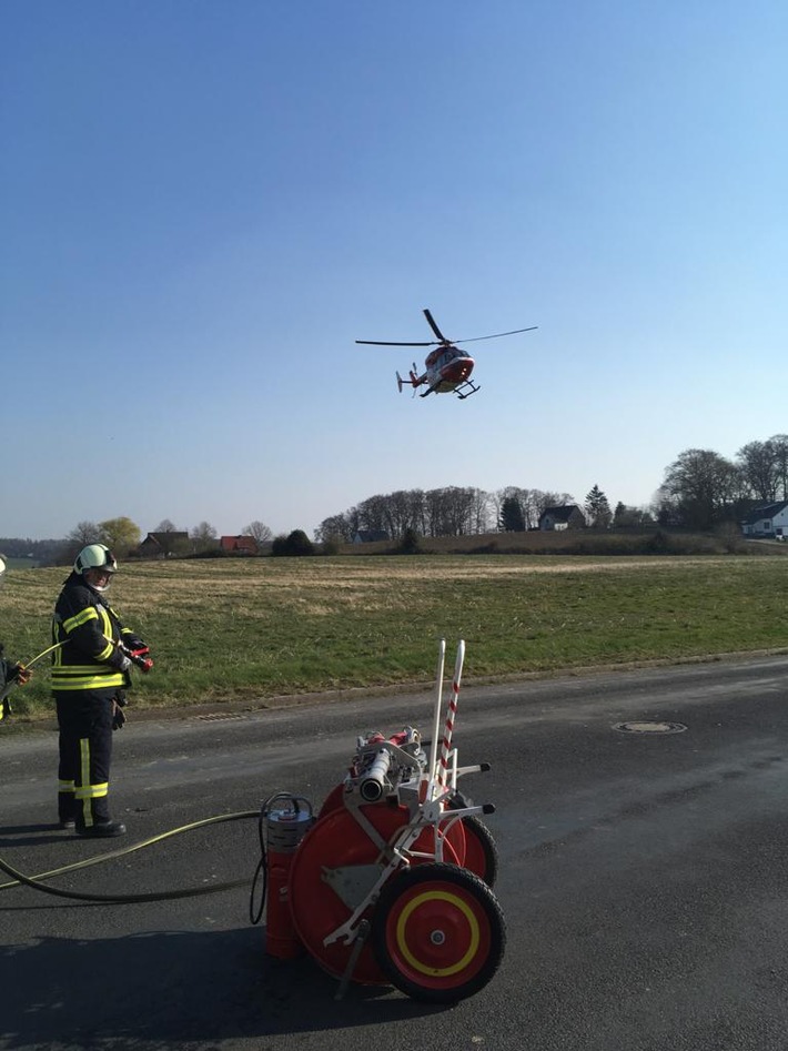 FW-EN: Verkehrsunfall mit Motorrad