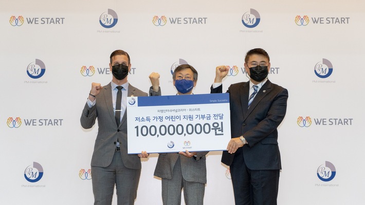 PM-International Korea donated 100M KRW to charity organization We Start for supporting character education of children