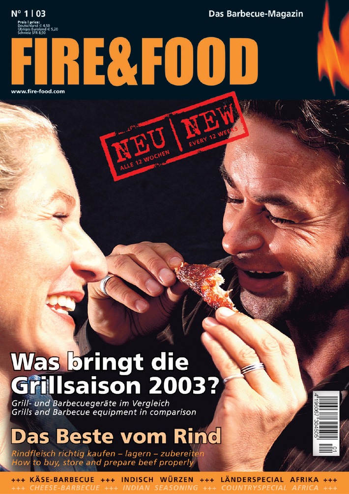 Grillen voll im Trend: Neues Grillmagazin ab 27.02.2003 im Handel