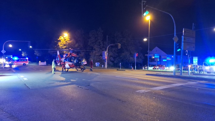 FW-BOT: Verkehrsunfall zwischen einem Fußgänger und einer Fahrradfahrerin