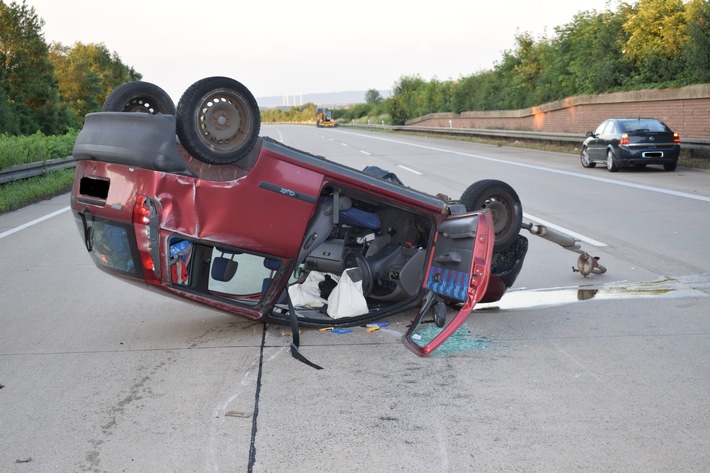 POL-HI: Verkehrsunfall auf der Autobahn 7