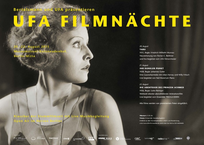 Bertelsmann und UFA veranstalten 5. UFA Filmnächte in Berlin