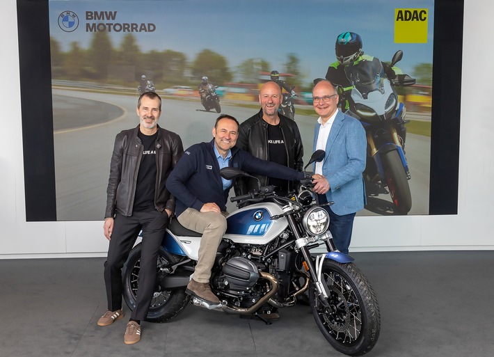 ADAC und BMW Motorrad erneuern Kooperation für sicheres Motorradfahren / BMW stellt 82 neue Motorräder für ADAC Fahrsicherheitstrainings zur Verfügung