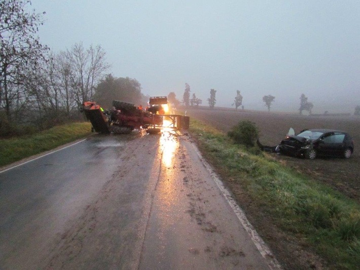POL-PPTR: Verkehrsunfall fordert zwei schwer verletzte Fahrer - trotzdem Glück im Unglück