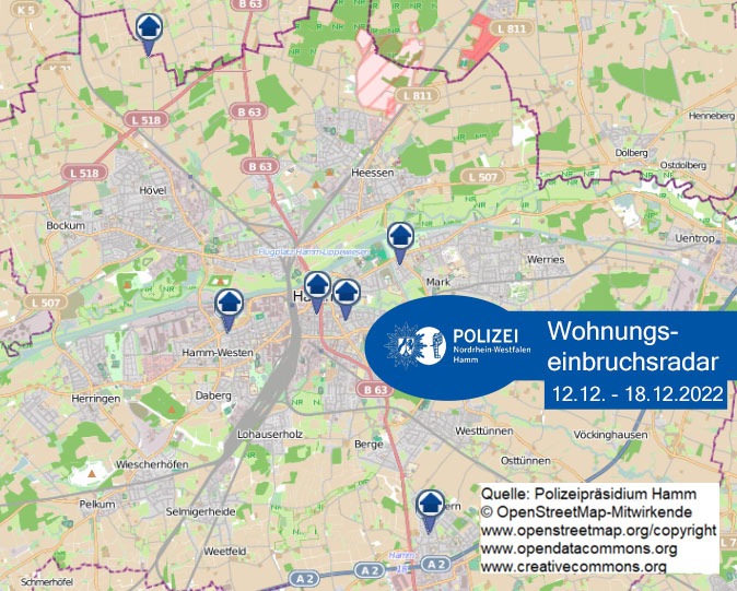 POL-HAM: Wohnungseinbruchsradar Hamm für die Woche vom 12. Dezember bis 18. Dezember 2022