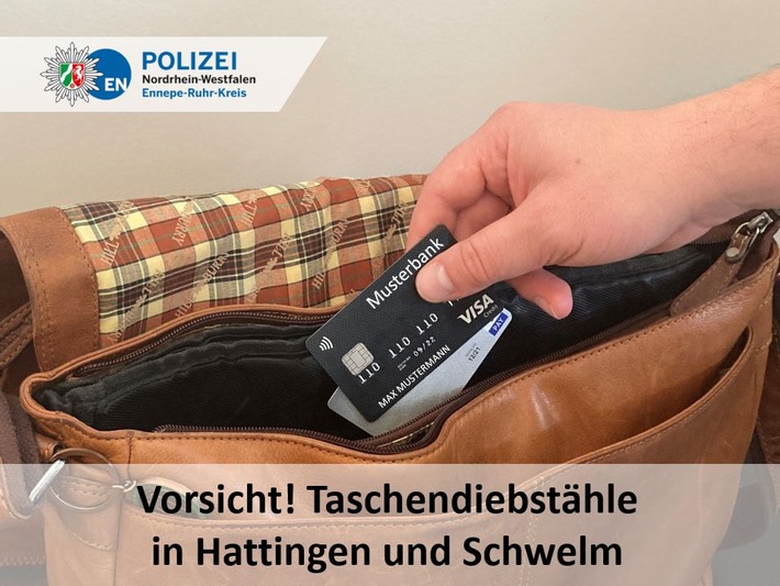 POL-EN: Vorsicht! Taschendiebstähle in Hattingen und Schwelm