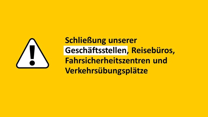 ADAC Geschäftsstellen in Hessen und Thüringen schließen, bleiben aber telefonisch erreichbar