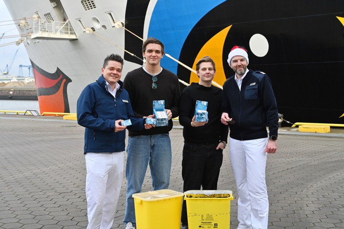 AIDA Bildmeldung: Gelebte Kreislaufwirtschaft: Coffeecycle & AIDA Cruises ziehen positive Bilanz