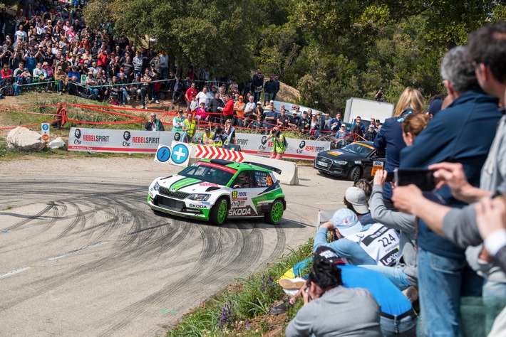 SKODA Motorsport mit Jan Kopecký und O.C.Veiby bei der ,Rallye der 10.000 Kurven