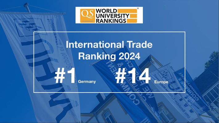 Erfolgreiches Debüt: Neues WHU-Programm bei erster Ranking-Teilnahme direkt auf Platz eins in Deutschland