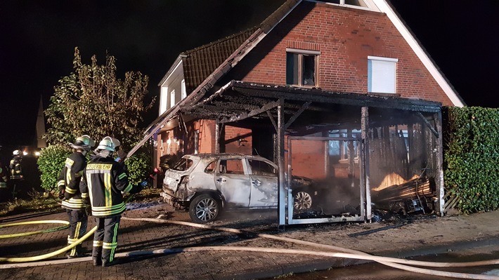 POL-STD: Carportbrand in Horneburg --- Pkw-Aufbrüche in Stade