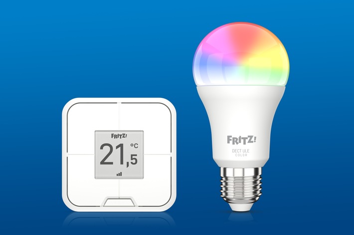 Ab sofort verfügbar: LED-Lampe FRITZ!DECT 500 und Vierfach-Taster FRITZ!DECT 440