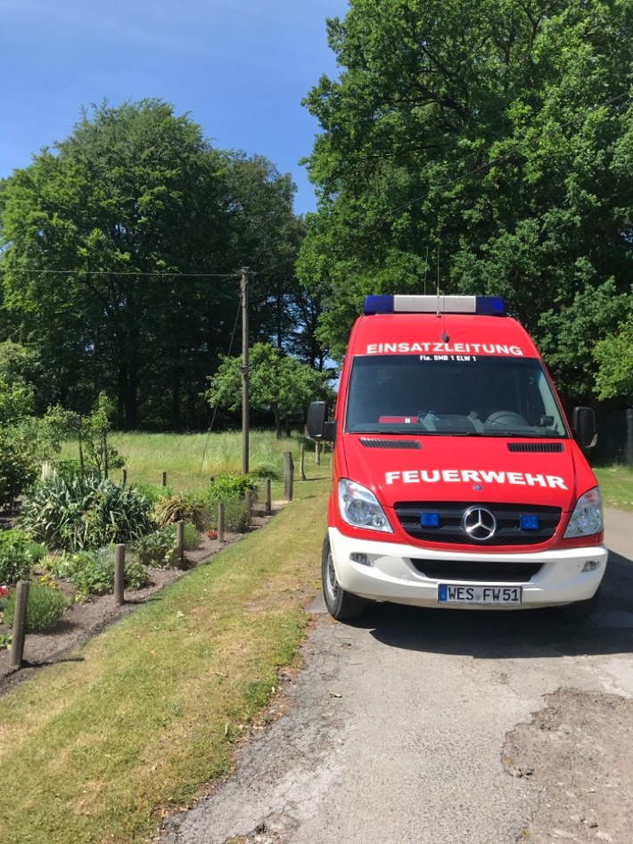 FW-Schermbeck: Bombenfund &quot;Im Schwarzen Grund&quot;