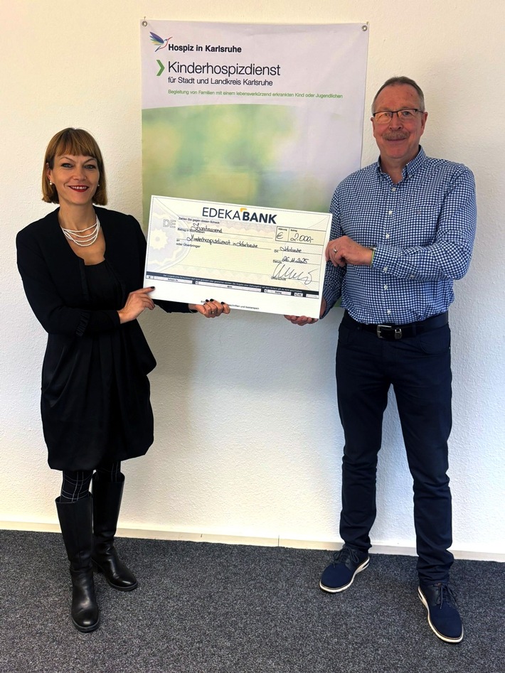 Presse-Information: Edeka-Mitarbeitende unterstützen Karlsruher Kinderhospizdient