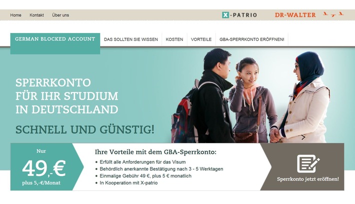 GERMAN BLOCKED ACCOUNT: Neues Online-Sperrkonto für ausländische Studenten in Deutschland