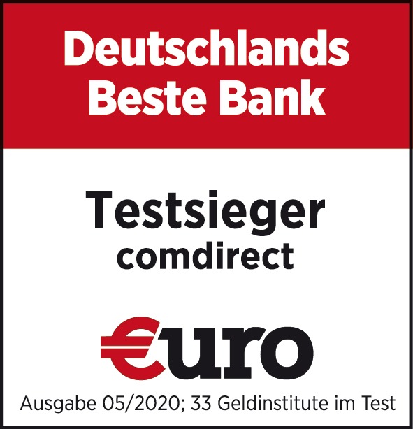 EURuro-Magazin kürt comdirect zum dritten Mal in Folge zur "Besten Bank" Deutschlands