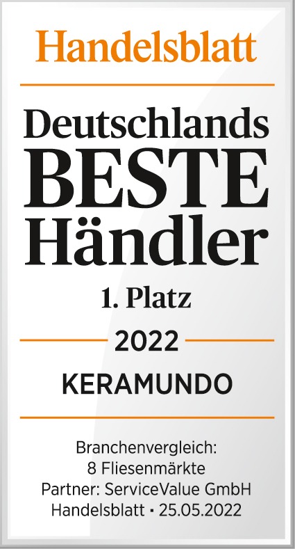 +++ Pressemeldung: Keramundo erhält zum vierten Mal in Folge die Auszeichnung Deutschlands bester Fliesenmarkt +++