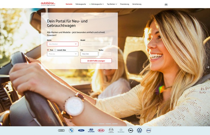 Santander Deutschland startet Mobilitätsplattform autobörse.de