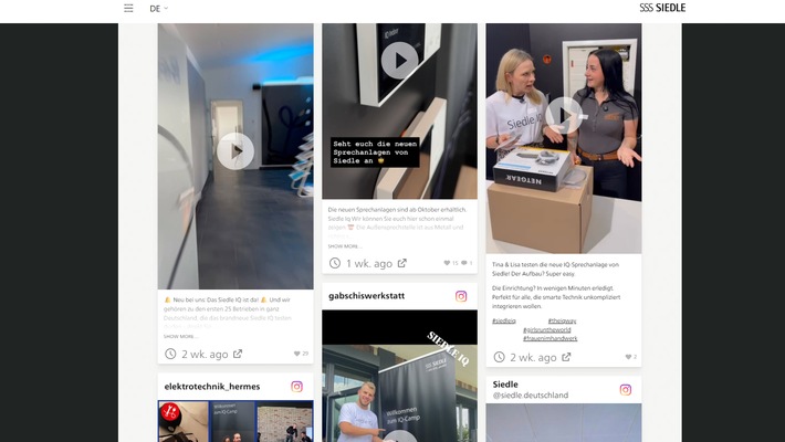 Smarte Technik trifft Praxis / Siedle kooperiert mit Elektro-Influencern