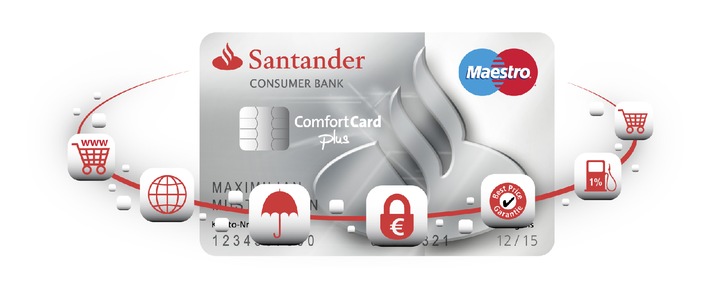 Santander: Neue ComfortCard plus ermöglicht flexiblen Einkauf (BILD)