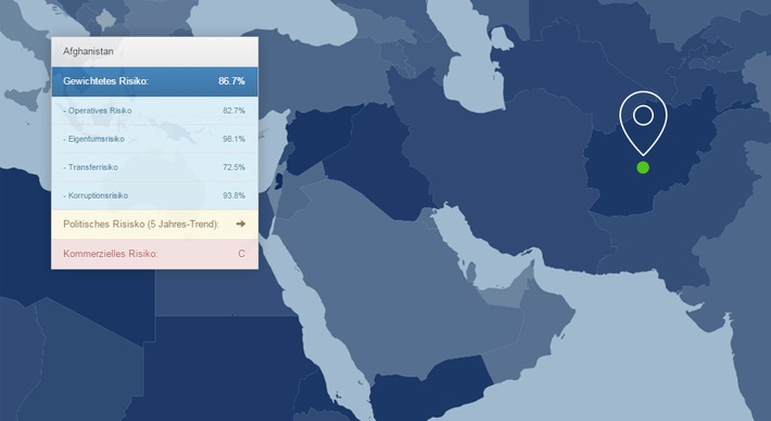 Funk bietet interaktive Weltkarte der politischen Risiken