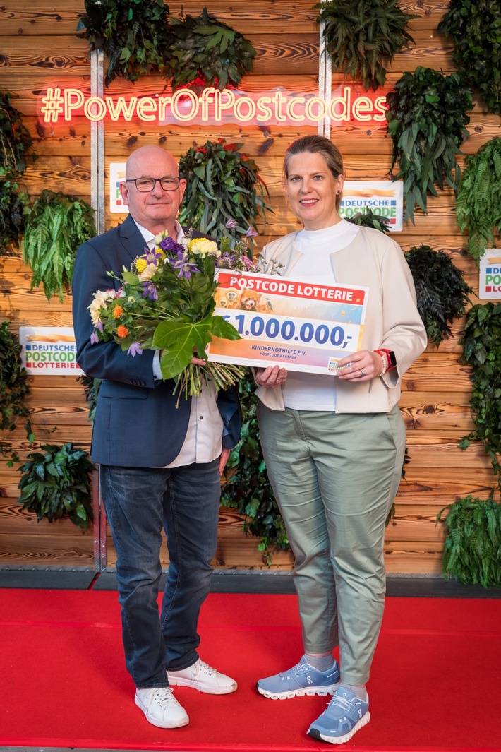 Deutsche Postcode Lotterie fördert die Arbeit der Kindernothilfe mit 1 Million Euro