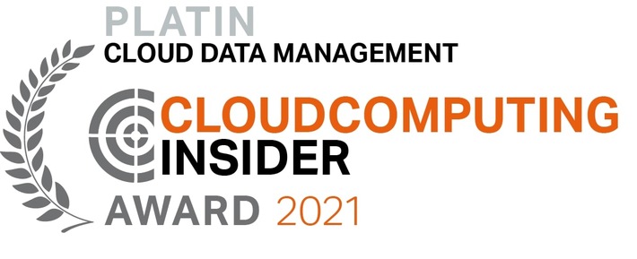 Syntax gewinnt CloudComputing-Insider IT-Award 2021 in Platin in der Kategorie "Cloud Data Management"