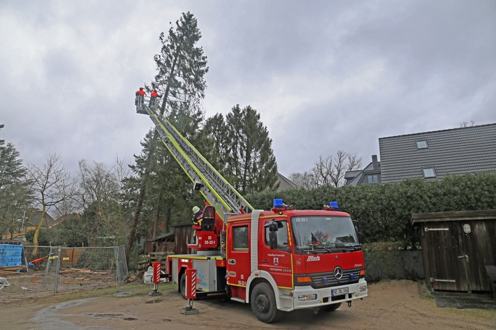 FW Bad Segeberg: Sturmtief "Ylenia" Einsatzbilanz