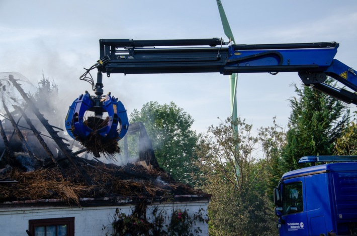 FW-RD: Großeinsatz an der B203 in Goosefeld