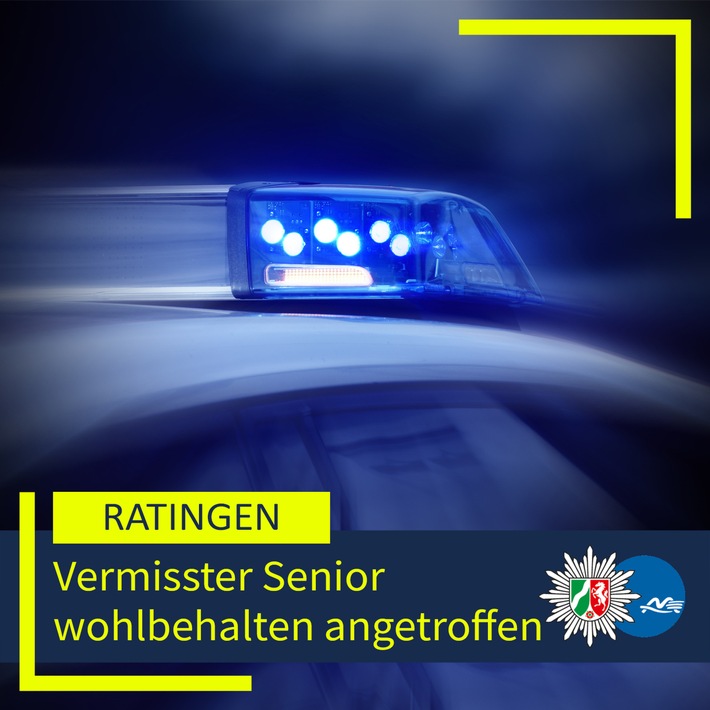 POL-ME: Vermisster Senior wohlbehalten angetroffen - 2507020