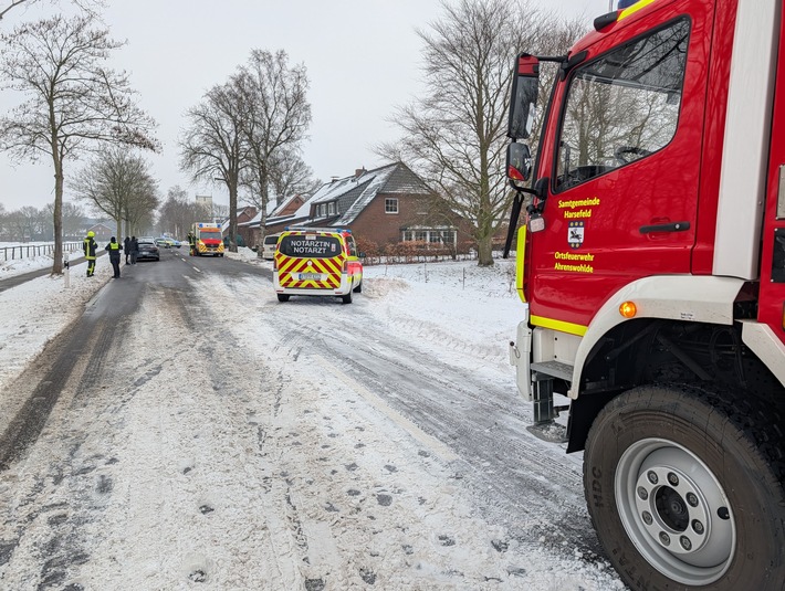 POL-STD: 21-jähriger VW-Busfahrer bei Unfall in Wangersen schwer verletzt