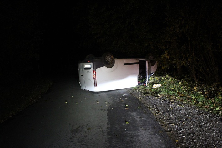 POL-HA: Alleinunfall mit Alkohol