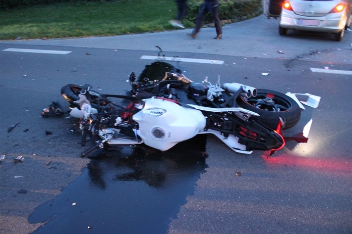 POL-MI: Unfall in Fabbenstedt: Motorradfahrer (24) schwer verletzt