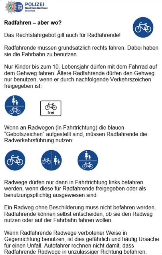 POL-BI: Sicher in die Fahrradsaison starten