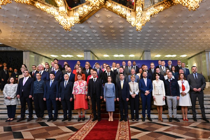 Regierungschefin-Stellvertreterin Monauni an der Ministersession des Europarats in Chisinau