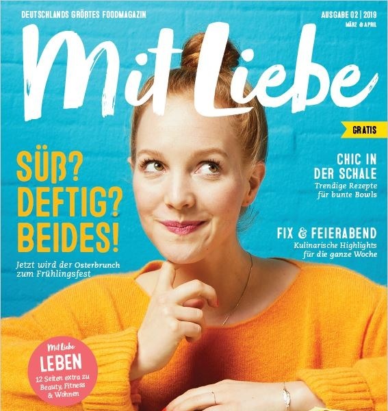Deutschlands größtes Foodmagazin weiterentwickelt - MIT LIEBE: Neuer Look für EDEKAs Kundenmagazin / Cover MIT LIEBE 02/2019 Weiterer Text über ots und www.presseportal.de/nr/51907 / Die Verwendung dieses Bildes ist für redaktionelle Zwecke honorarfrei. Veröffentlichung bitte unter Quellenangabe: "obs/EDEKA ZENTRALE AG & Co. KG"