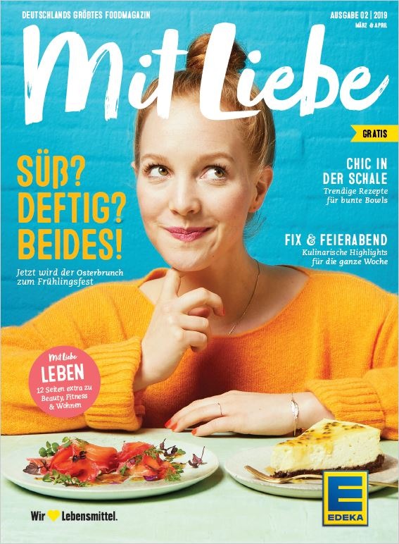 Deutschlands größtes Foodmagazin weiterentwickelt - MIT LIEBE: Neuer Look für EDEKAs Kundenmagazin (FOTO)