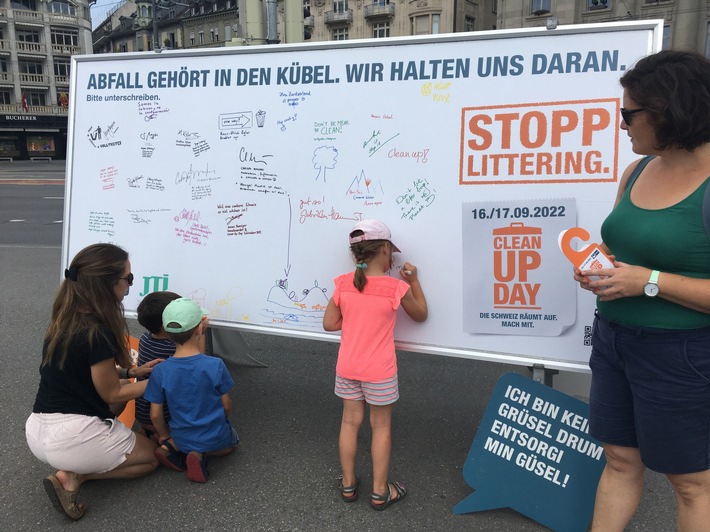 Medienmitteilung: «Mit Filzstiften gegen Littering: Luzern macht’s vor»