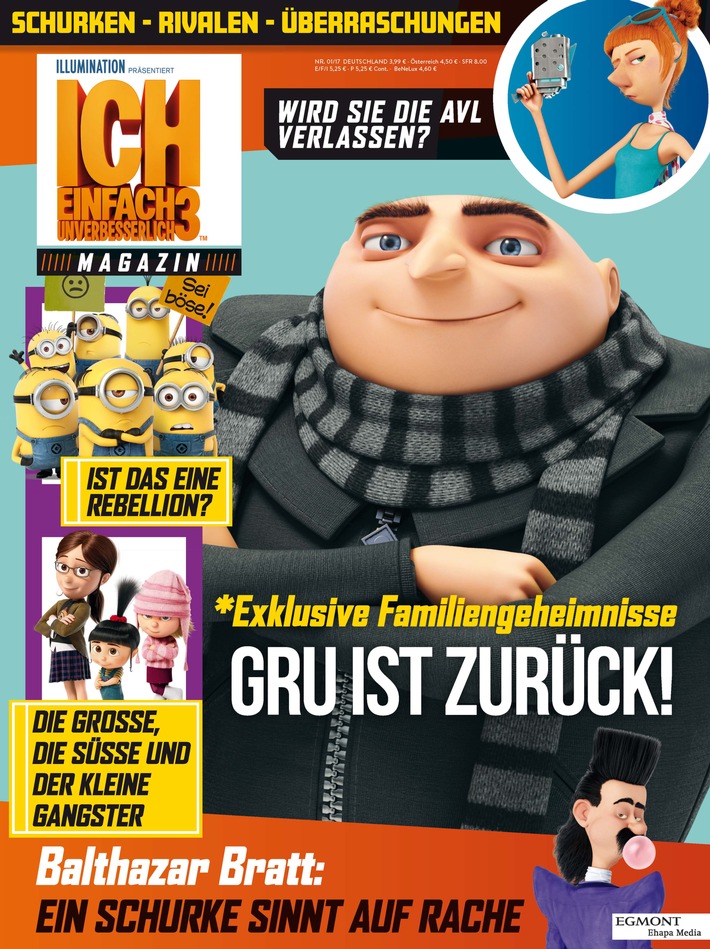 Die Minions sind zurück! Das Magazin zu "Ich - Einfach unverbesserlich 3" erscheint zum Kinostart