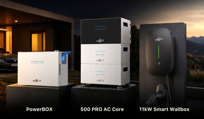 SunEnergyXT erweitert seine Speicher-Serie: dreiphasiger Parallelbetrieb, reiner AC-Speicher und eigene 11-kW-Wallbox