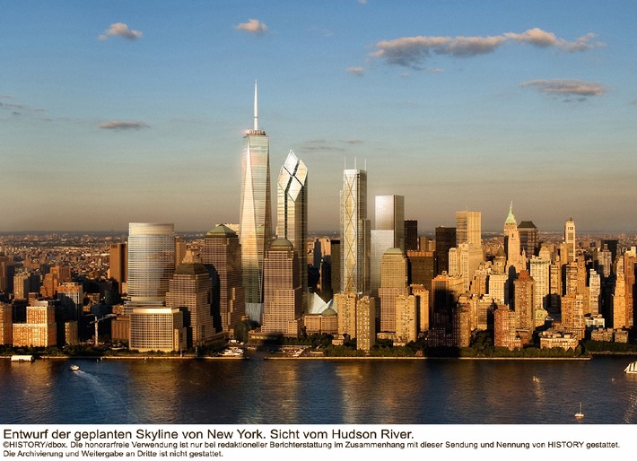New Yorks neues Gesicht: HISTORY[TM] präsentiert auf seiner Webseite exklusive Videos, Bilder und Grafiken, die Gegenwart und Zukunft des World Trade Centers zeigen (mit Bild)