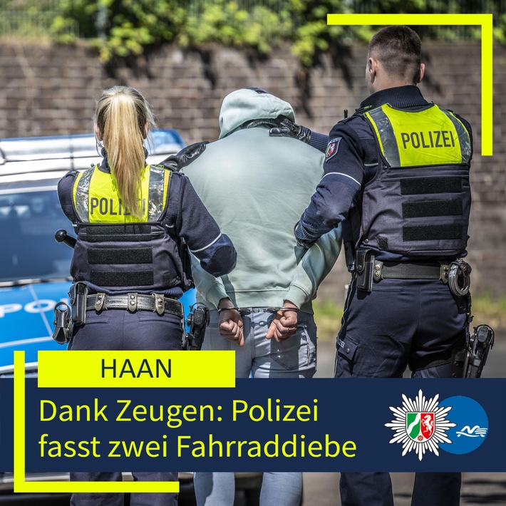 POL-ME: Polizei fasst Fahrraddiebe - 2601049