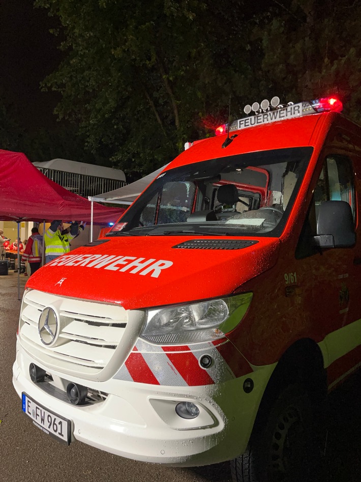 FW-E: Evakuierung in Essen - Feuerwehr im Einsatz wegen bergbaulicher Gefährdung