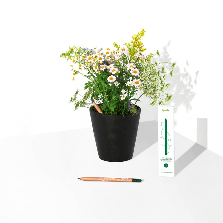 Nachhaltiges Weihnachtsgeschenk / Pendant zum erfolgreichen Kajalstift: Der Augenbrauenstift, der sich in Wildblumen verwandelt