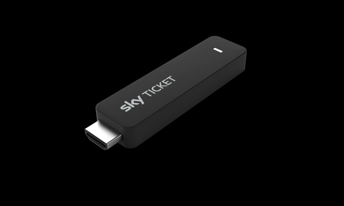 Der neue Sky Ticket TV Stick Weiterer Text über ots und www.presseportal.de/nr/33221 / Die Verwendung dieses Bildes ist für redaktionelle Zwecke honorarfrei. Veröffentlichung bitte unter Quellenangabe: "obs/Sky Deutschland"