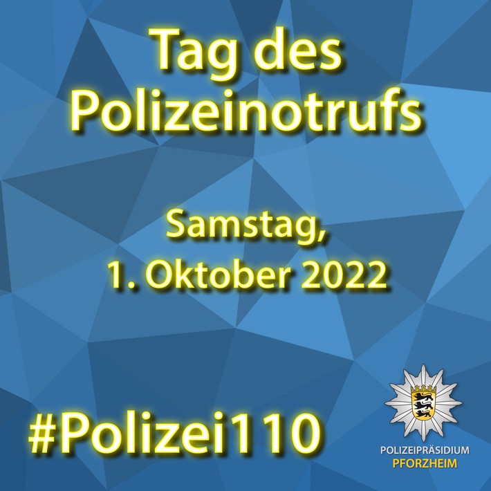 POL-Pforzheim: (PF) Pforzheim - Tag des Polizei-Notrufs am 1. Oktober: Polizeipräsidium informiert rund um das Thema Notruf und twittert aus dem Führungs- und Lagezentrum