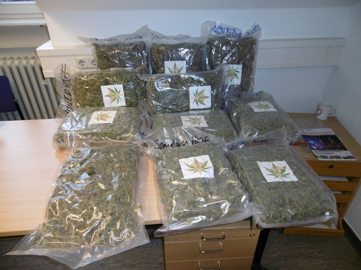 POL-NOM: 10 Kilogramm Drogen beschlagnahmt - Staatsanwaltschaft Göttingen erwirkt Haftbefehle gegen zwei Drogendealer