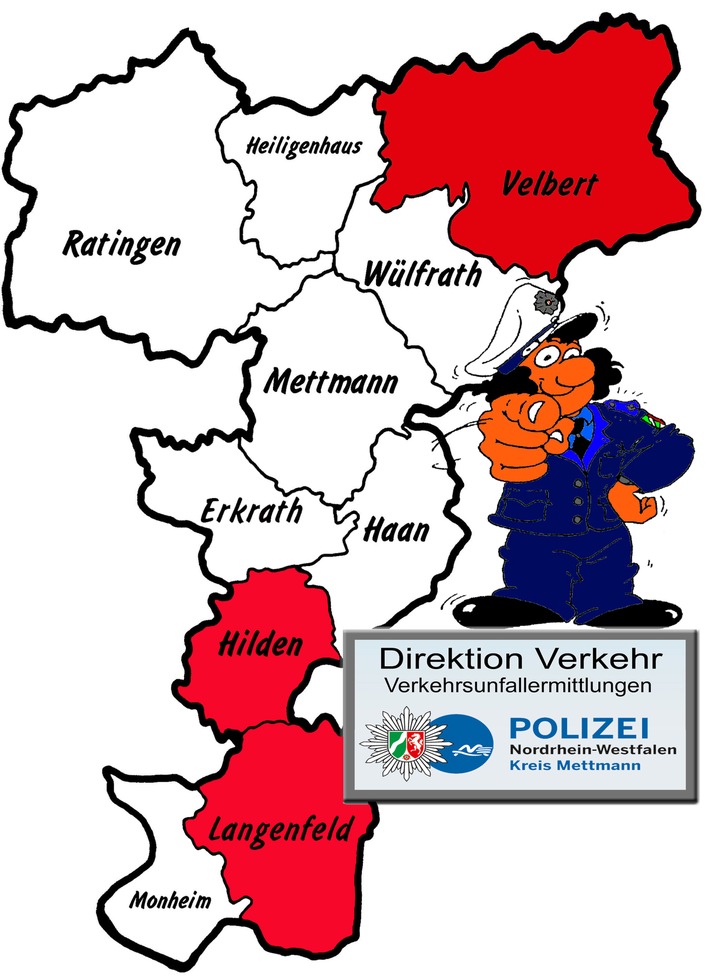 POL-ME: Verkehrsunfallfluchten aus dem Kreisgebiet - Velbert / Hilden / Langenfeld - 2204067